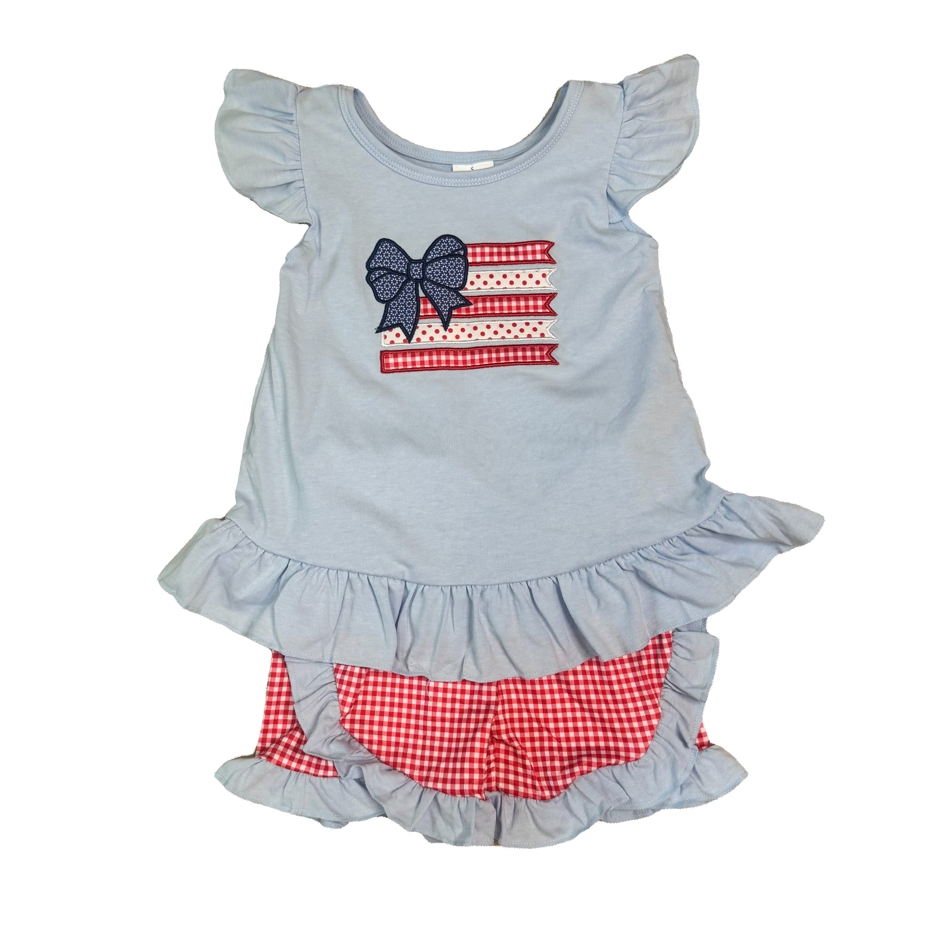 Bows & flag 2 pc set