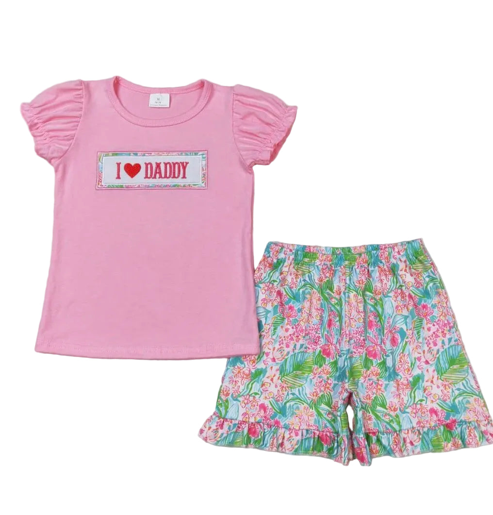 I Love Daddy Short set