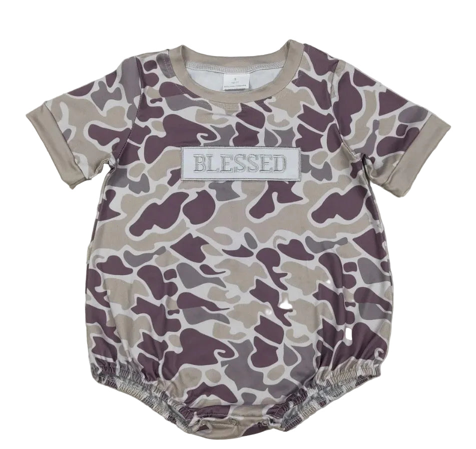 Blessed Camo Romper