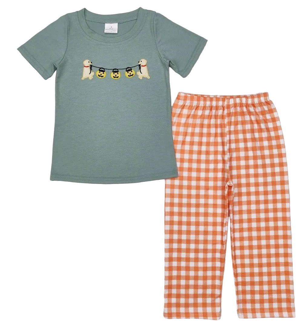 Halloween dog pant set