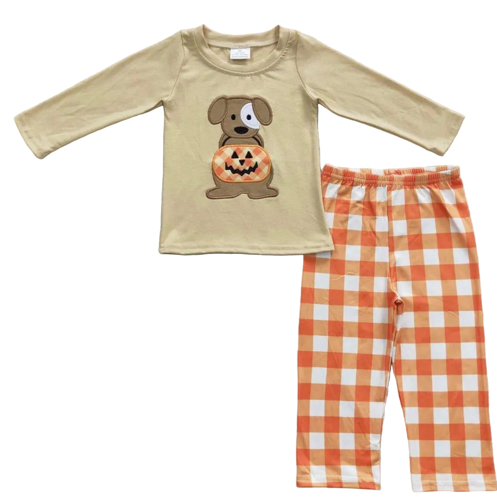 Trick or Treat dog pant set