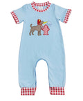 Boys Fire Dog Romper