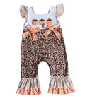 animal print fall romper