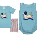 Mallard Duck Brown Plaid Outfit