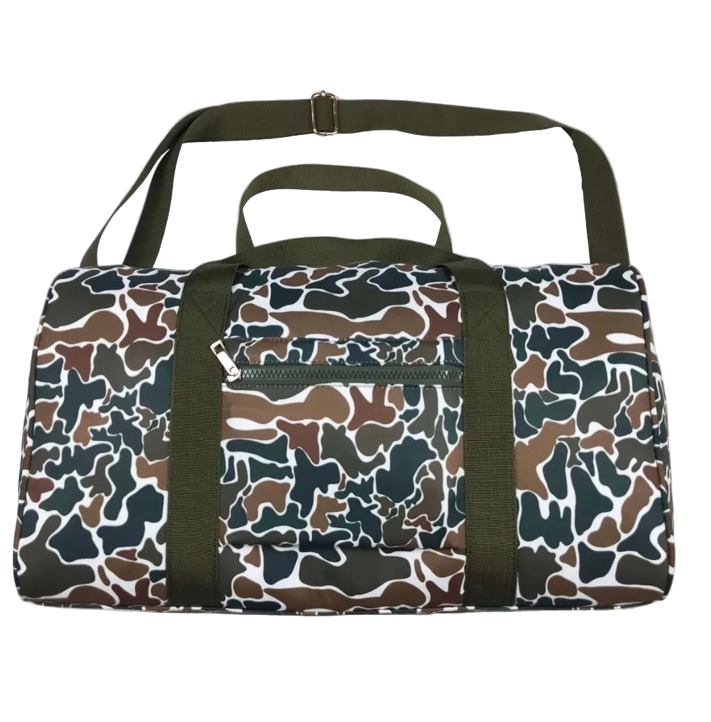 Camo Duffle Bag (Brown)