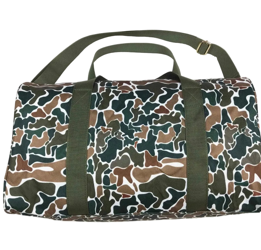 Camo Duffle Bag (Brown)