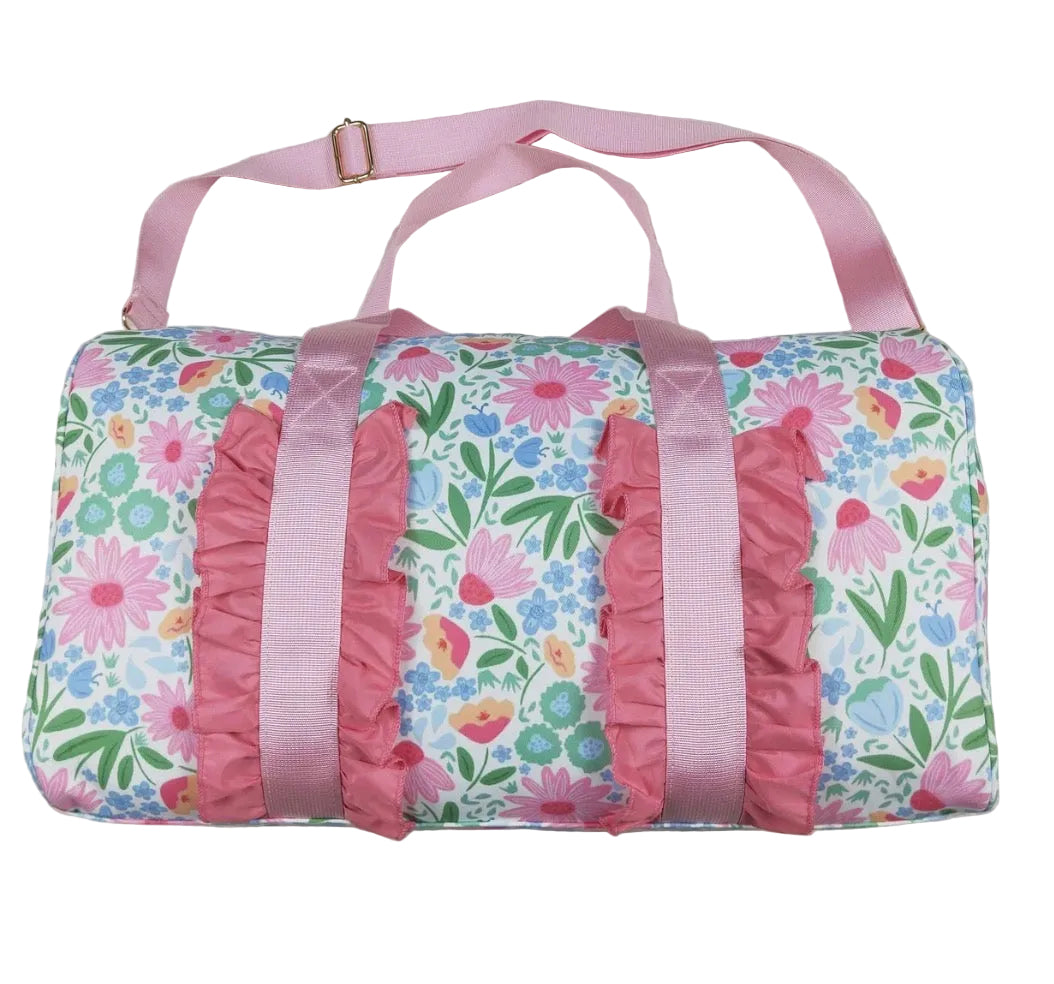 Floral Duffle Bag (Pink)