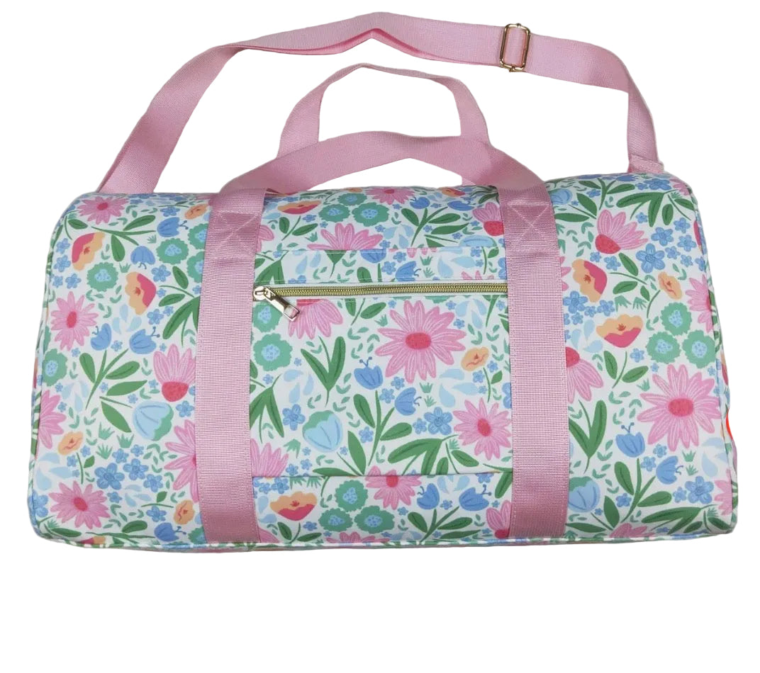 Floral Duffle Bag (Pink)