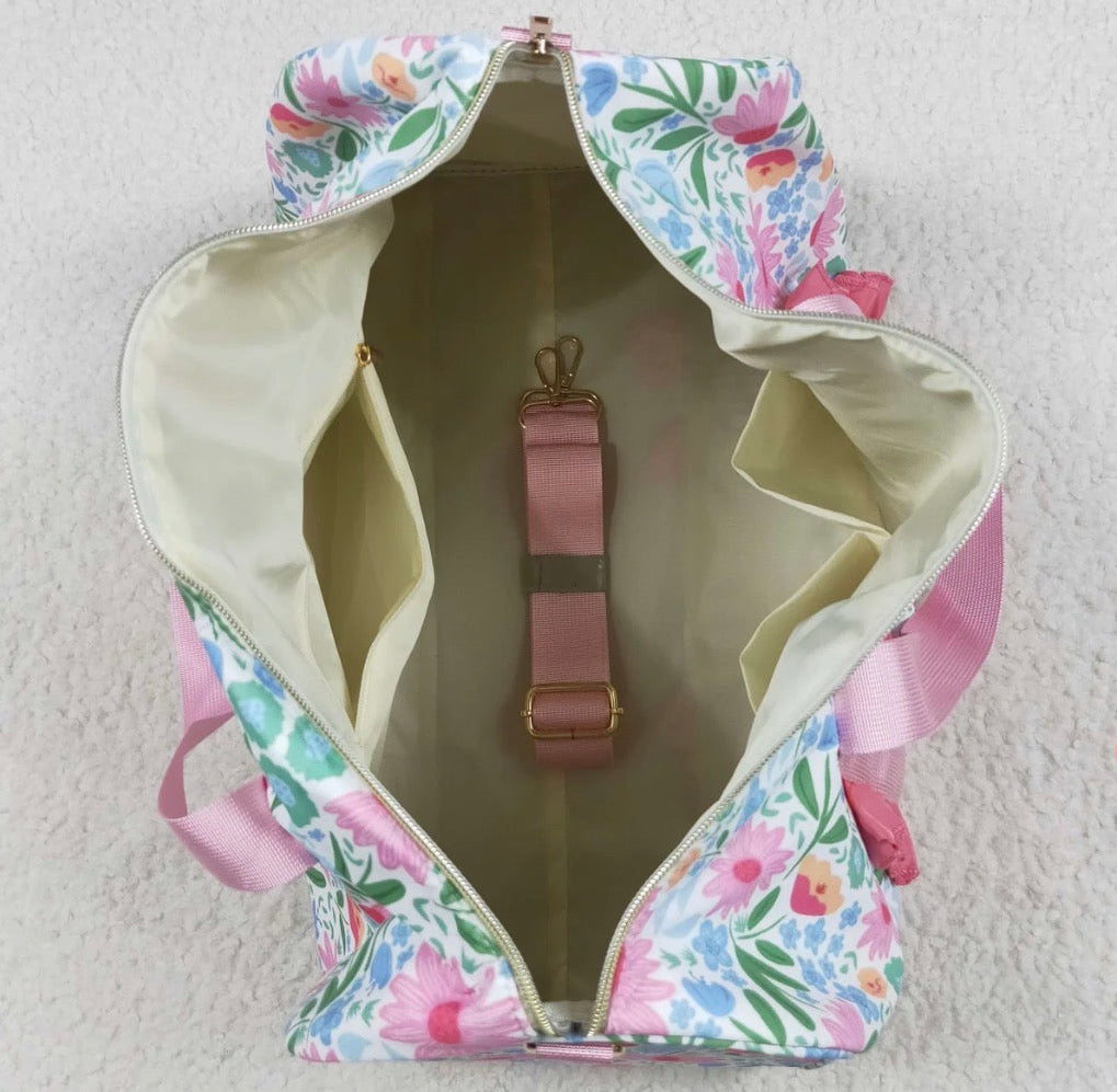 Floral Duffle Bag (Pink)