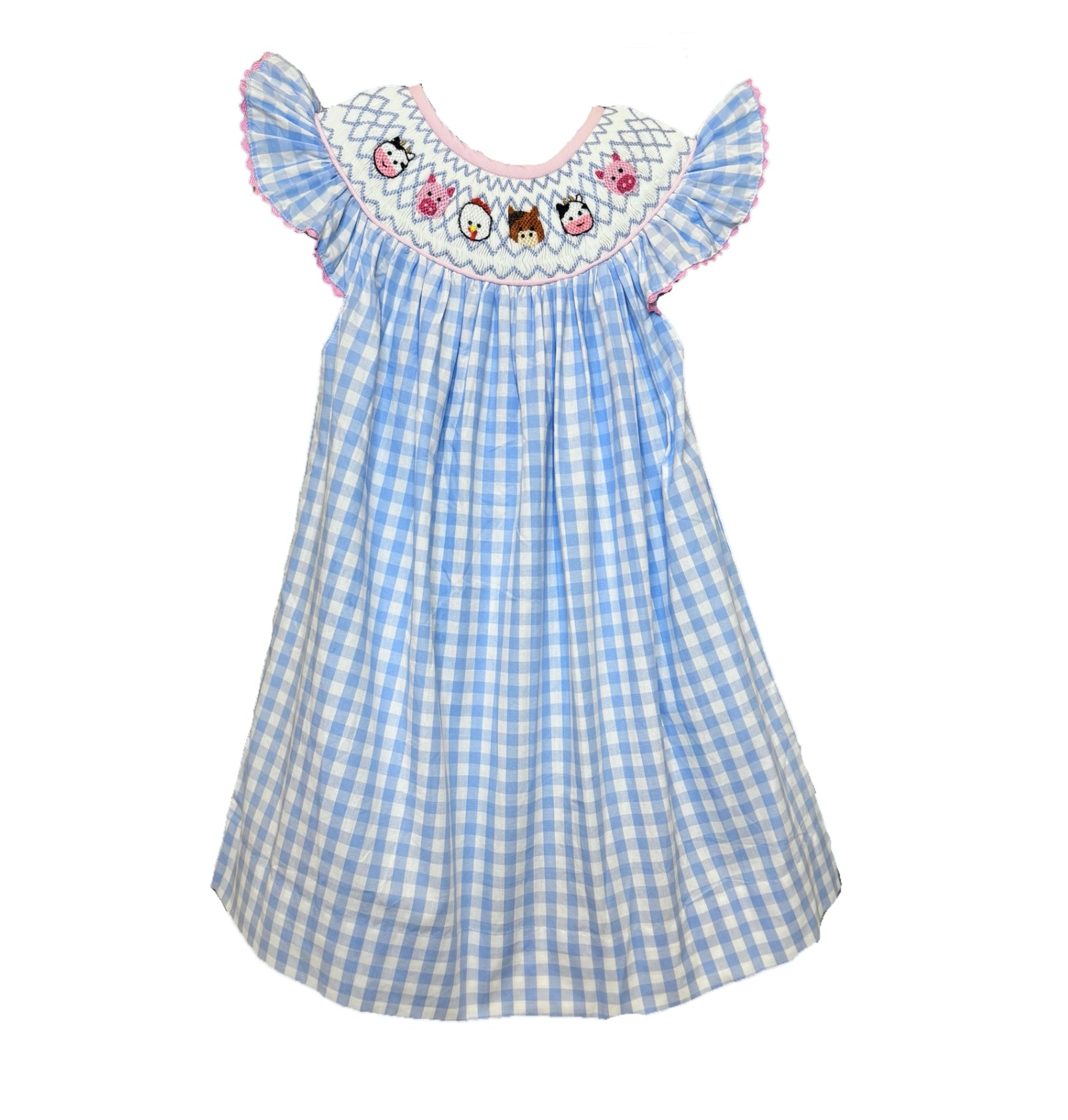 Farm Animal Smocked Dress