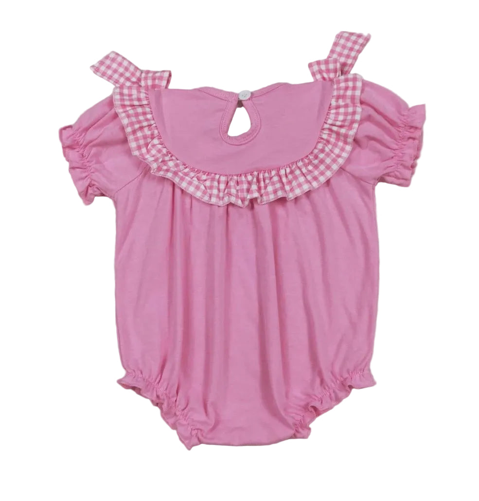 Pink Gingham Cross Bubble