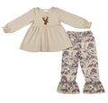 Camo Deer Ruffle Pant Set