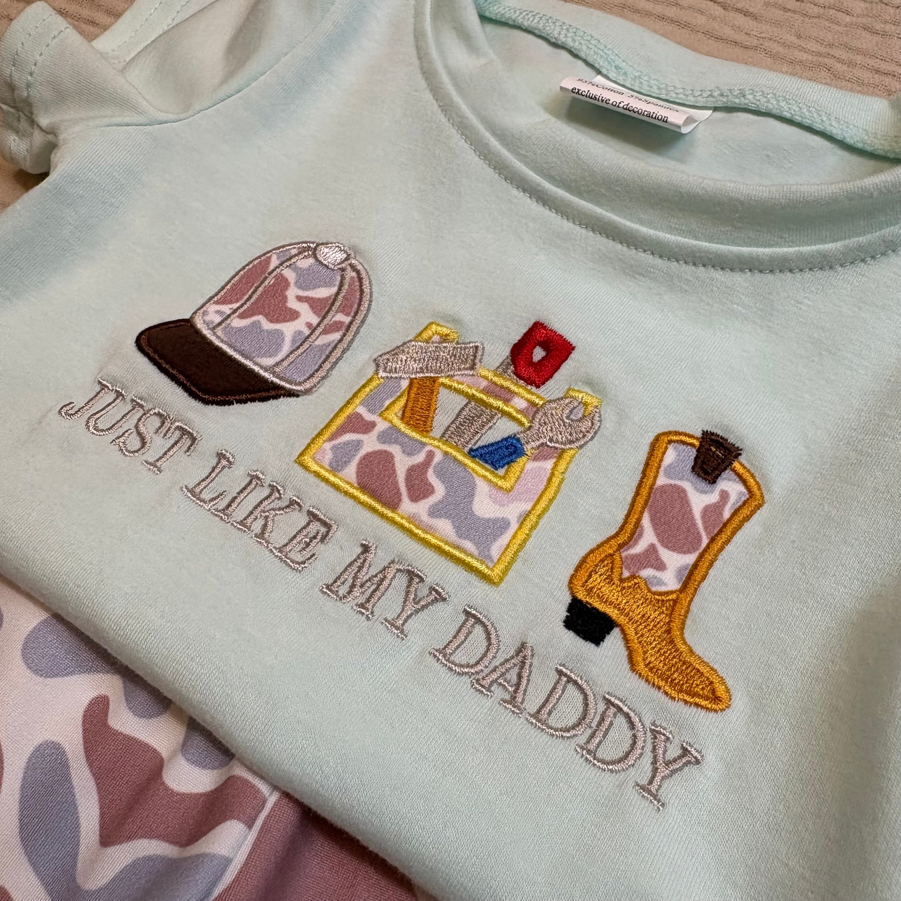 “Like my daddy” 2 pc