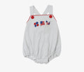 Southern Taters French Knot 4th of July Boy Bubble